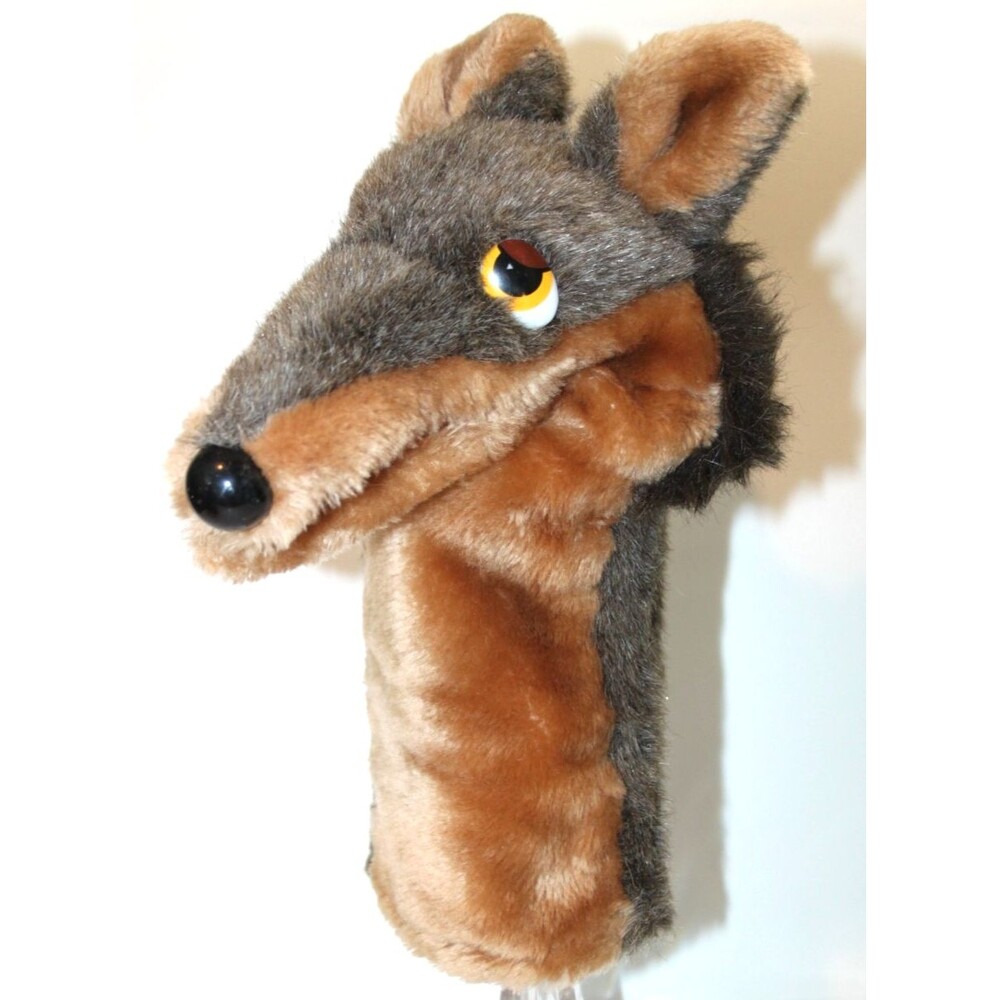 Dakin Big Bad Wolf 1983 Plush Hand Puppet Golf Club Head Cover 12" Vintage
